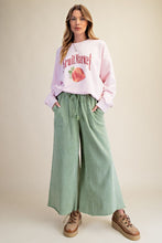 Juniper Green Washed Terry Pant