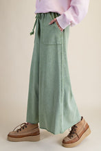 Juniper Green Washed Terry Pant