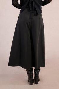 Black Button Woven Pants