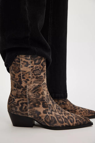 Free People Cat Nap Cowboy Boot- Leopard