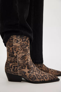Free People Cat Nap Cowboy Boot- Leopard