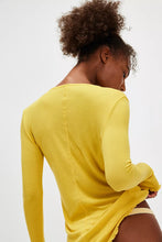 Free People Long Nights Layering Top - Ceylon Yellow