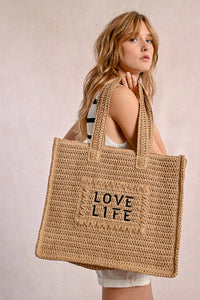 LOVE LIFE BASKET BAG