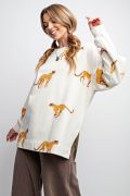 Plus Size Cheetah Sweatshirt