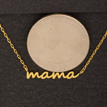 Secret Box Gold Dipped Dainty Mama Pendant Necklace- Gold or Silver