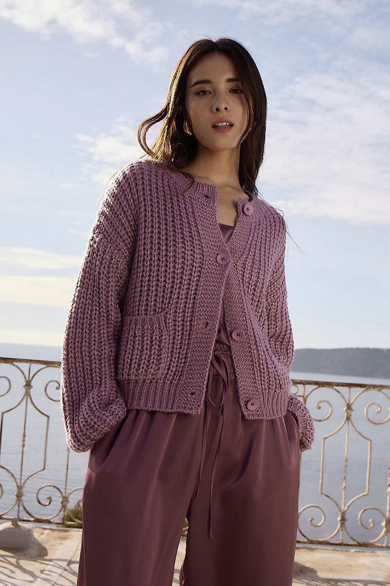 Mauve Cardigan