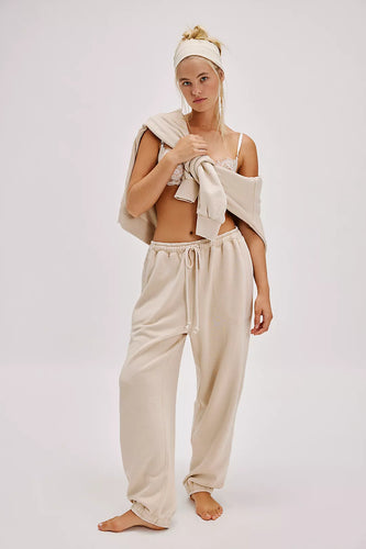 Free People Slow it Down Joggers- Morning Oat