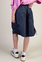 Navy Parachute Woven Shorts