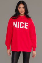 Red Nice & Naughty Reversible Sweatshirt