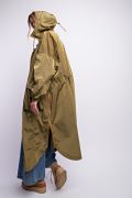 Olive Parachute Cargo Maxi Jacket