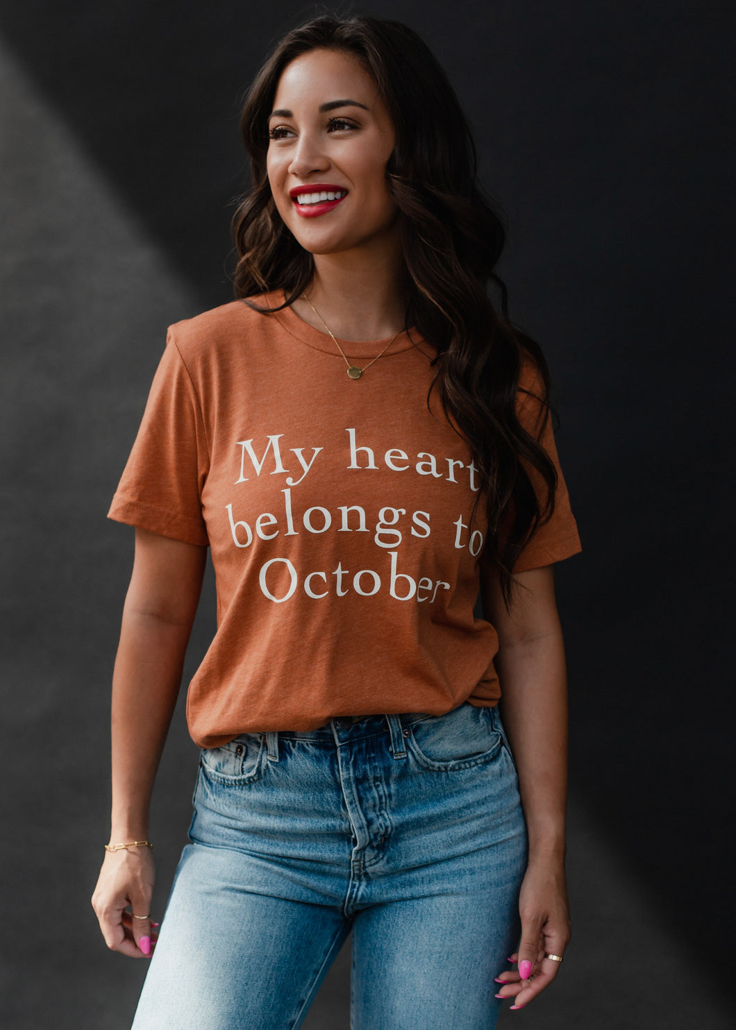 My heart belongs to October Tee