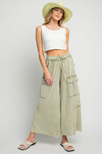 Wide Leg Pant- Faded Olive