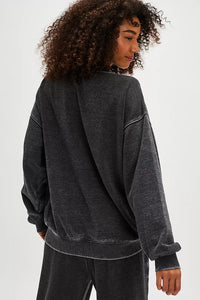 Free People Slow it Down Pullover- Black