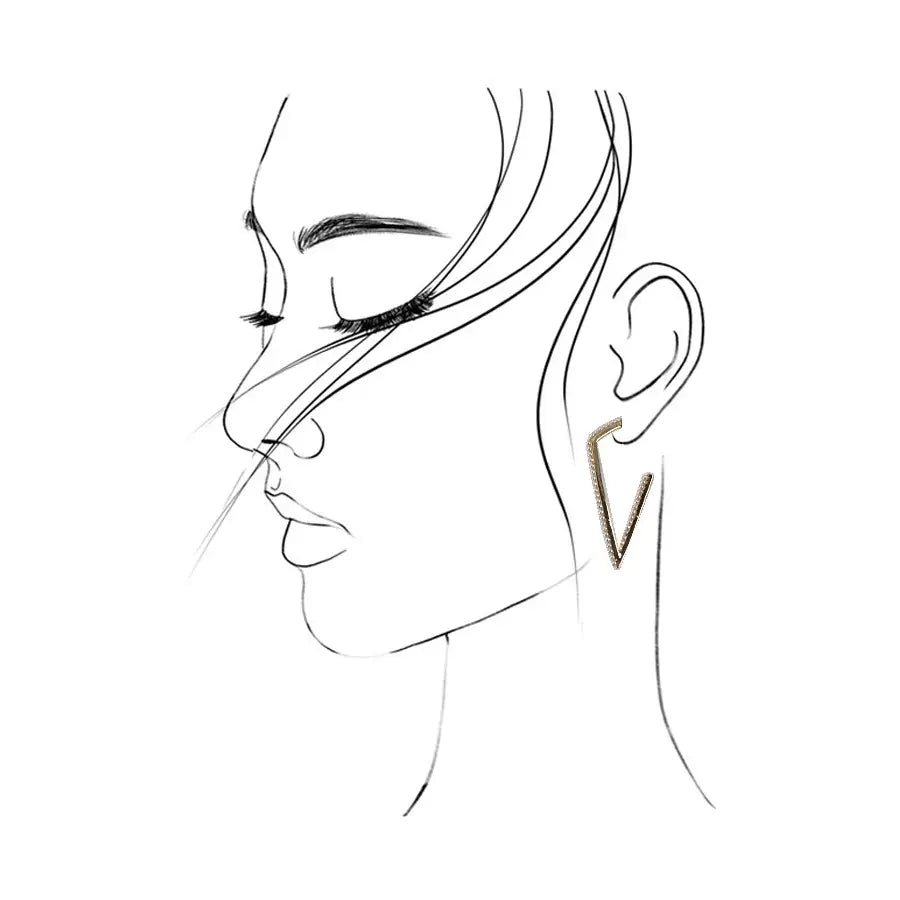 Pearl Edgy Triangle Hoop Earrings – Shop with Julz Pearl Edgy Triangle Hoop Earrings – Shop with Julz