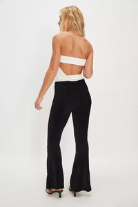 Free People Penny Pull-On Velvet Pants- Black
