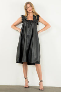 Leather Tank Midi Dress