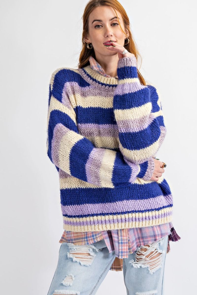 Multi Purple & Blue Sweater