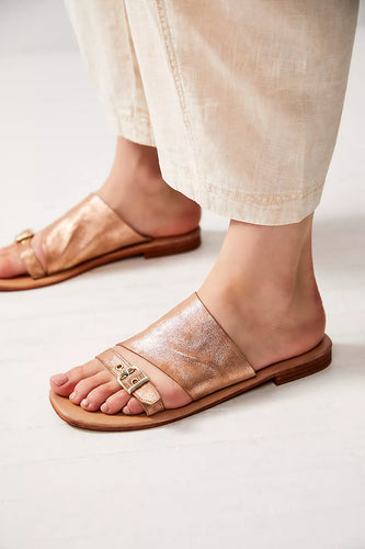 Free People Mila Minimal Flat- Rose Gold