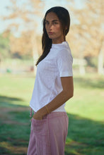 RHINESTONE EMBELLISHED RELAXED CREW NECK TEE