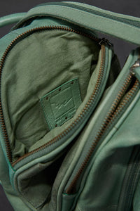 Free People Leather Soho Convertible Backpack- Secret Sage