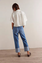 Free People Slim Shade Selvedge Jean - True Blue