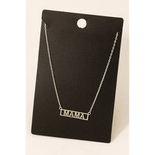 Gold Dipped Mama Box Logo Necklace-Silver or Gold