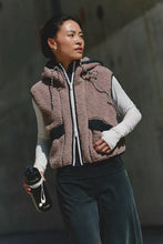 FP Movement Sky High Fleece Vest- Smoky Plum w/Black
