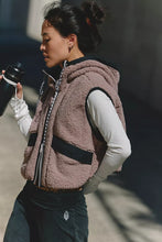 FP Movement Sky High Fleece Vest- Smoky Plum w/Black