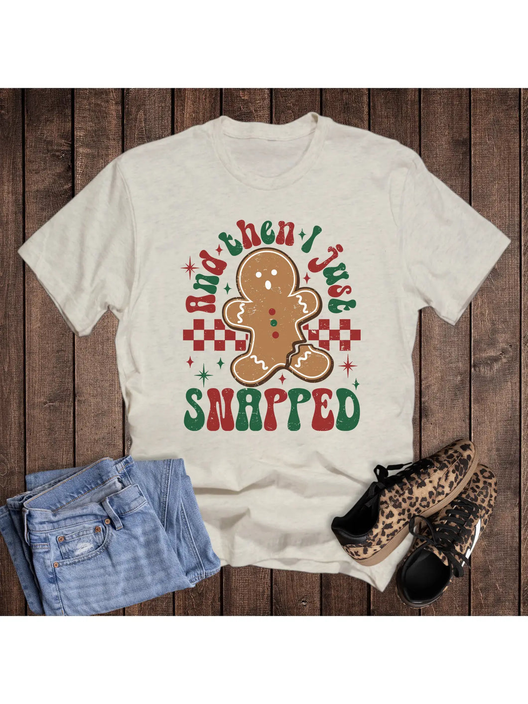 Snapped Gingerbread Man Tee