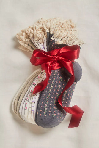 Free People Rosebud Waffle Knit Ankle Socks