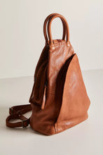 Free People Leather Soho Convertible Backpack- Distressed Brown