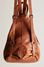 Free People Leather Soho Convertible Backpack- Distressed Brown