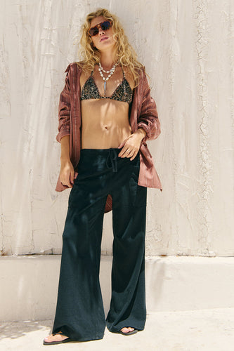 Free People Staycation Lounge Pants- Black