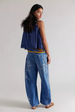 We The Free Good Luck Printed Barrel Jeans