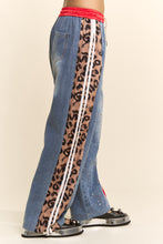 RHINESTONE JOGGERS CRYSTAL DENIM TRACK PANT