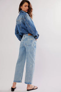 Free People Deep Trance Dropped Boyfriend Jeans