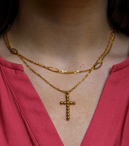 Gold Truth Cross Necklace