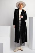 Black Velvet Maxi Coat