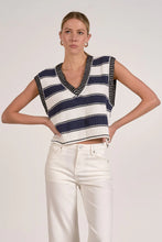 Striped Sleeveless Vest