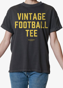 Black & Gold Vintage Football Tee