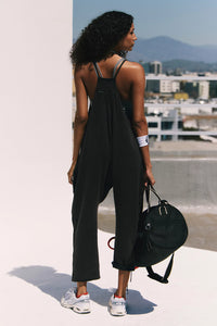 Free People Washed Black Hot Shot Onsie