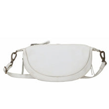 Crosby Handcrafted Leather Sling Bag- White