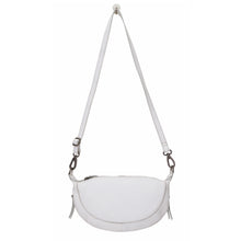 Crosby Handcrafted Leather Sling Bag- White