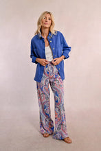 Wide Leg Patterned Flowy Pant