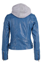 Blue Leather Jacket